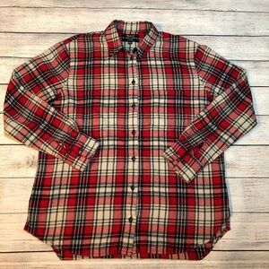 Madewell Oversized Plaid Flannel Shirt Size XXS